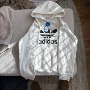 Adidas Zebra Animal Print Infill Hoodie - Women’s Size Medium - White/Black